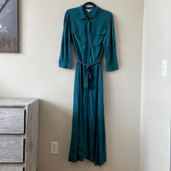 mbyM-Malinas Kaira Tied Maxi Shirt Dress - Picture 3 of 13